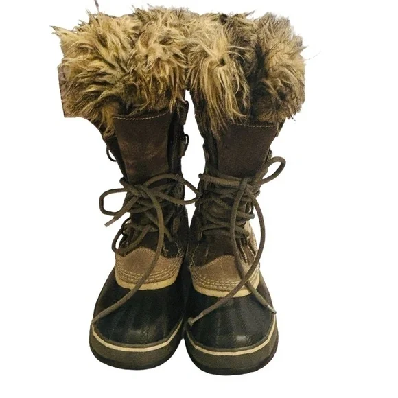 Sorel Joan of The Arctic Brown Winter boots Sz 7 - Picture 9 of 11